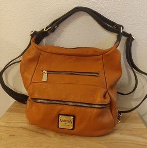 Valentina Italia Large Convertible Leather Bag